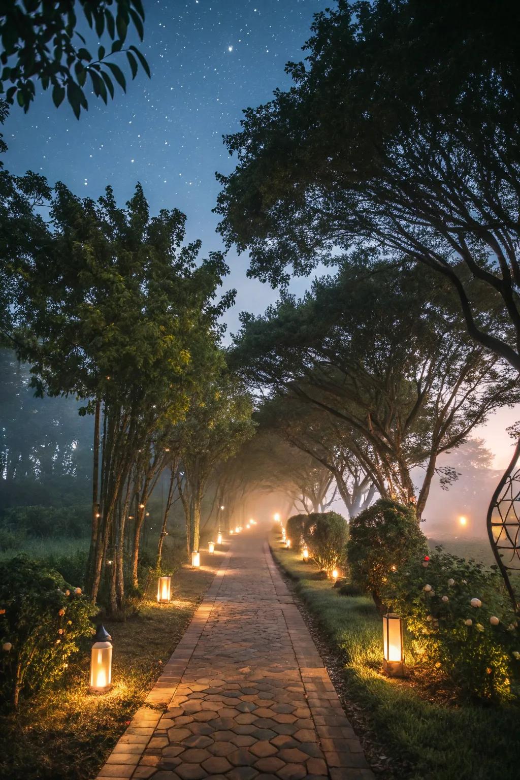 Pathway lighting adds a magical touch to your garden walkways.