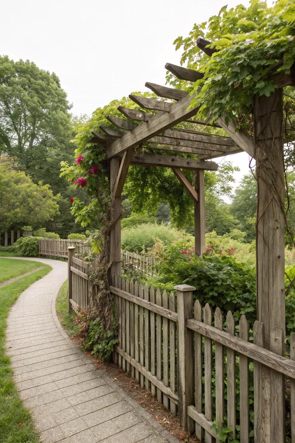 Classic wooden charm for a timeless backyard appeal.