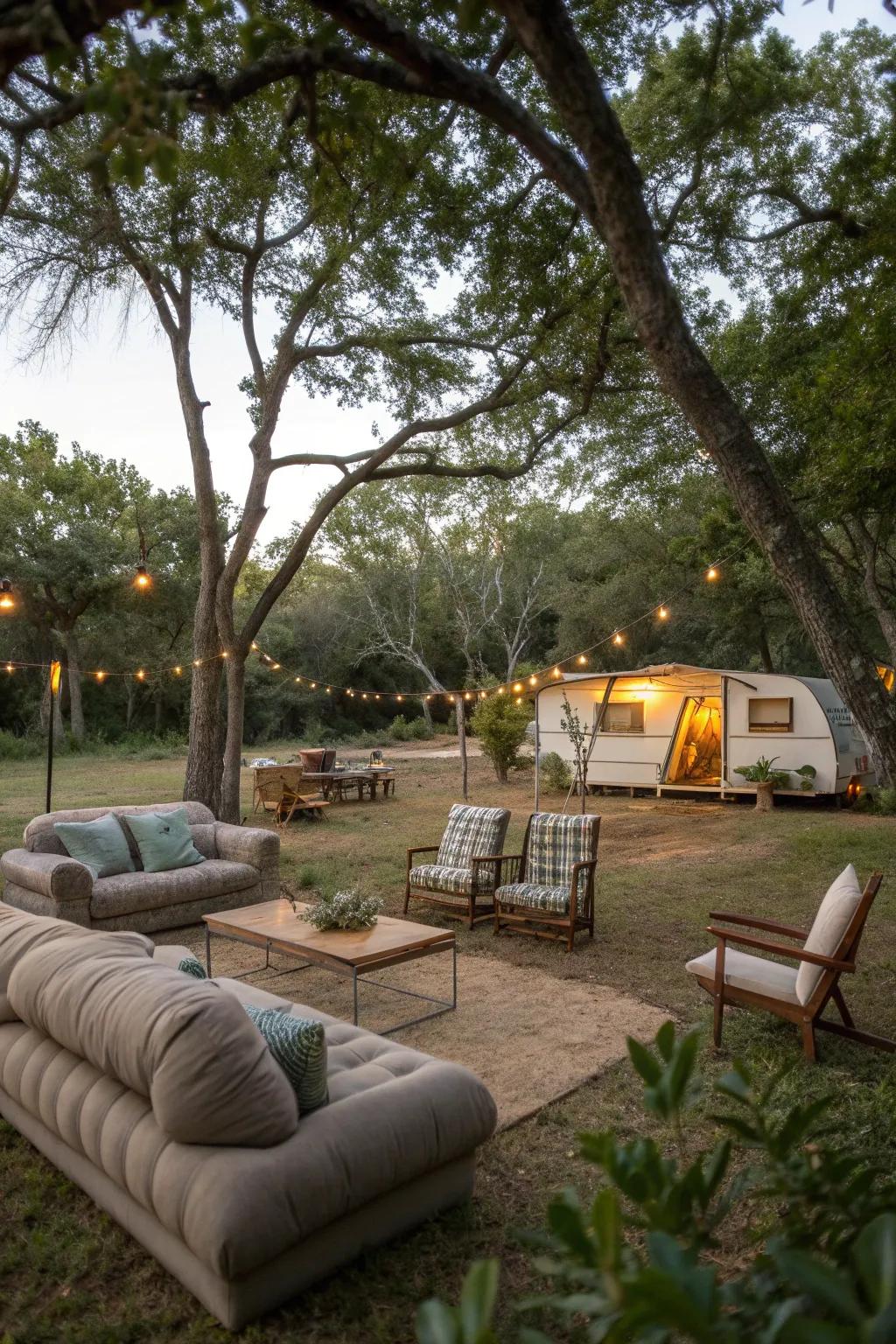 Create a cozy seating area for relaxation and conversation.