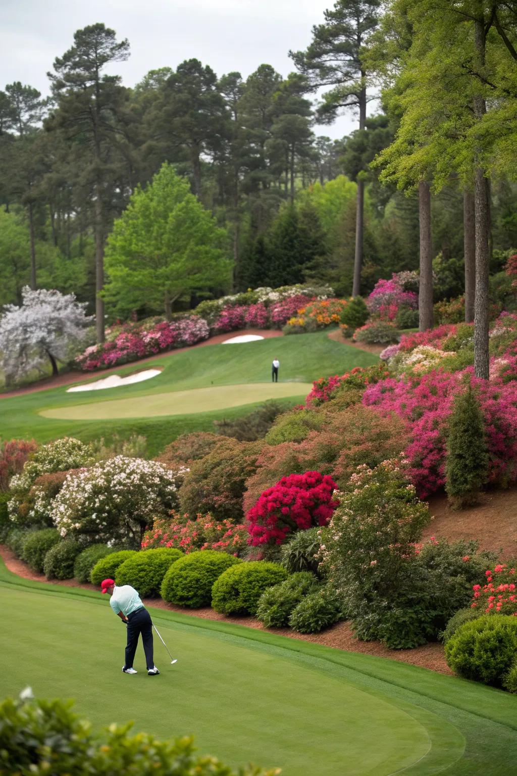 Blend your putting green with nature for a serene golfing experience.