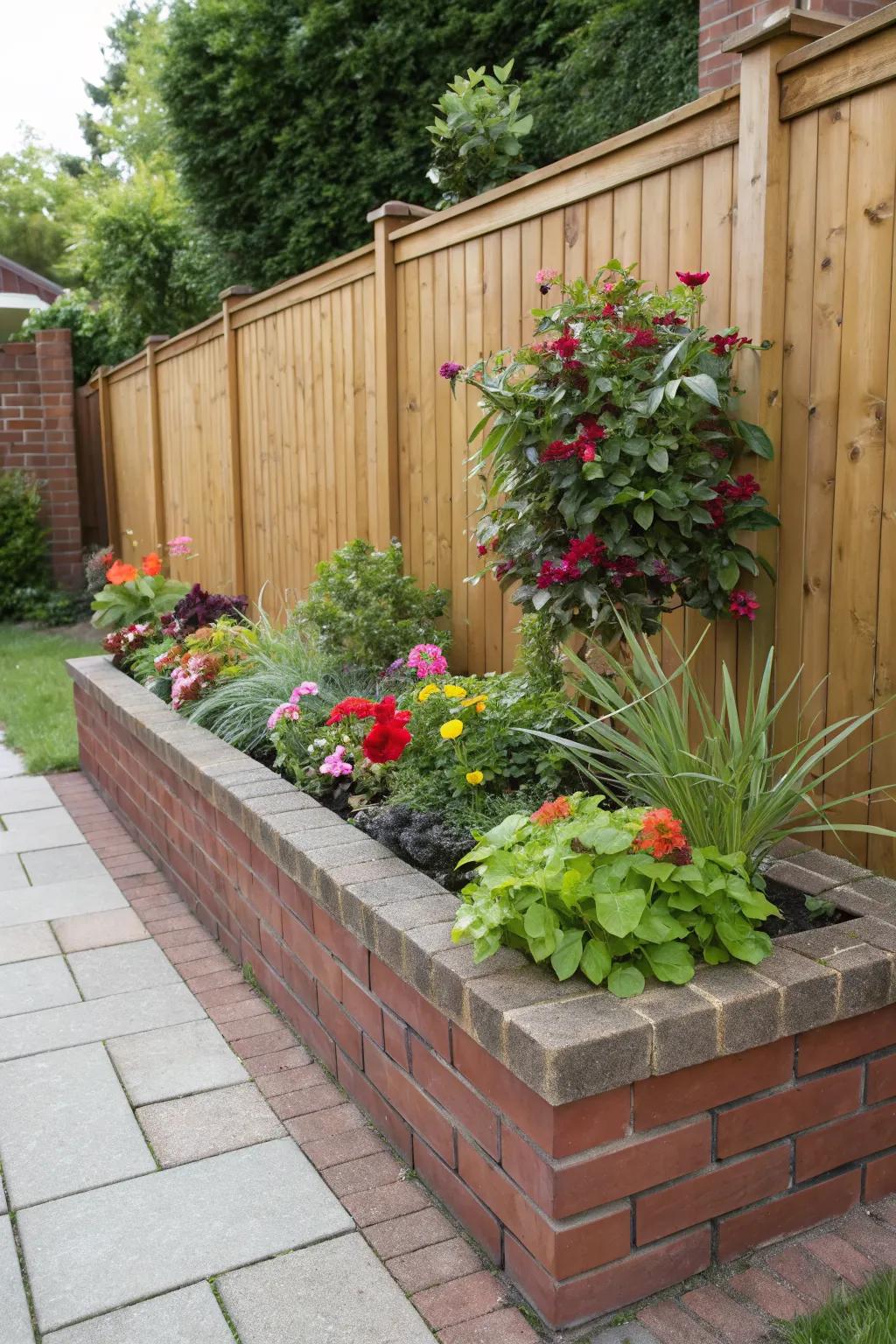 Classic rectangular planter that adds elegance to any backyard.