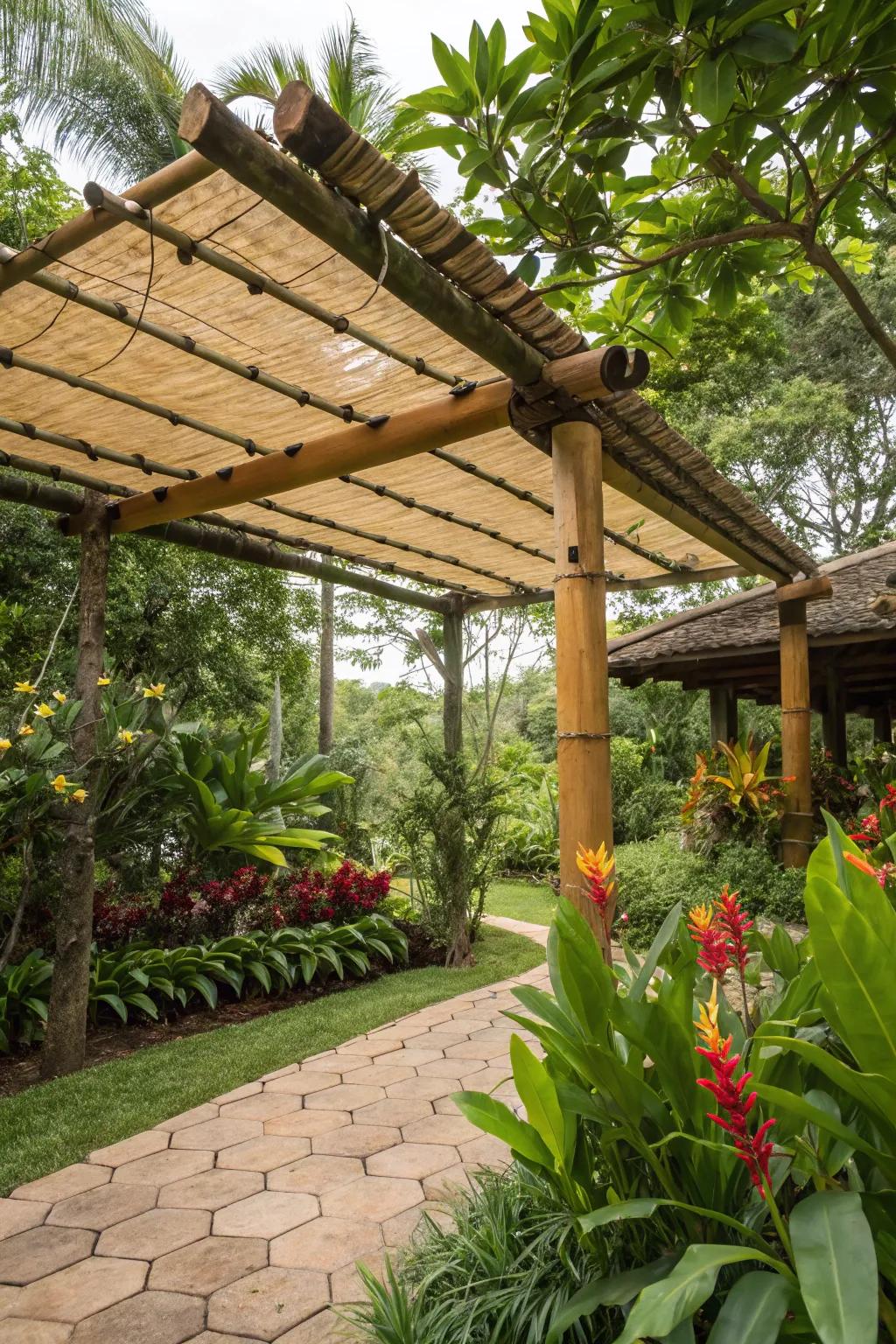 Bamboo chic: blend nature with style in your backyard.