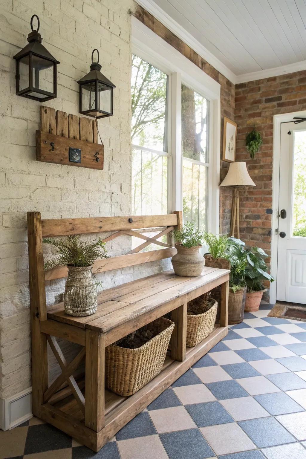 Create your own simple wooden bench to add a personal touch to any space.