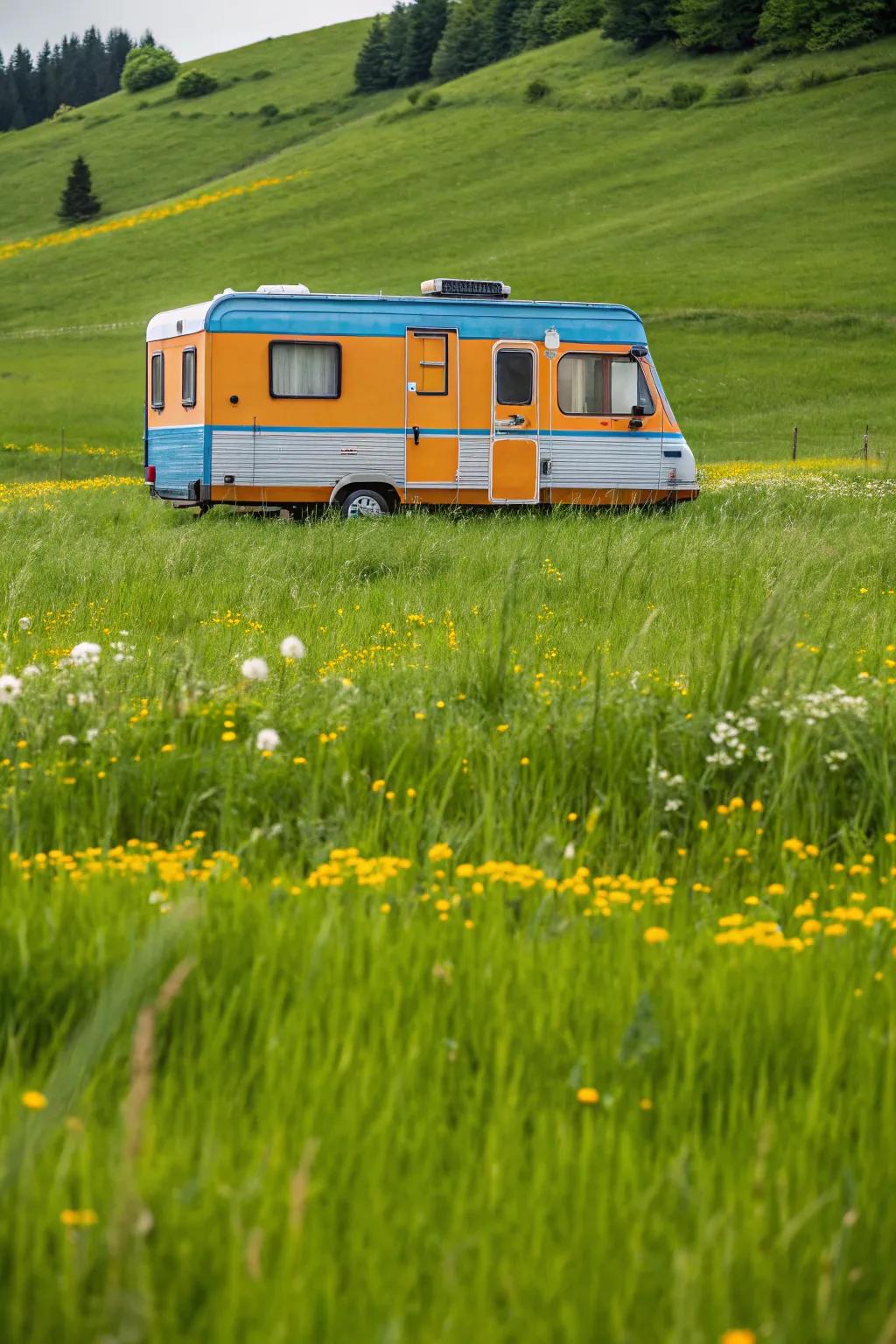A bold and bright RV design that stands out.