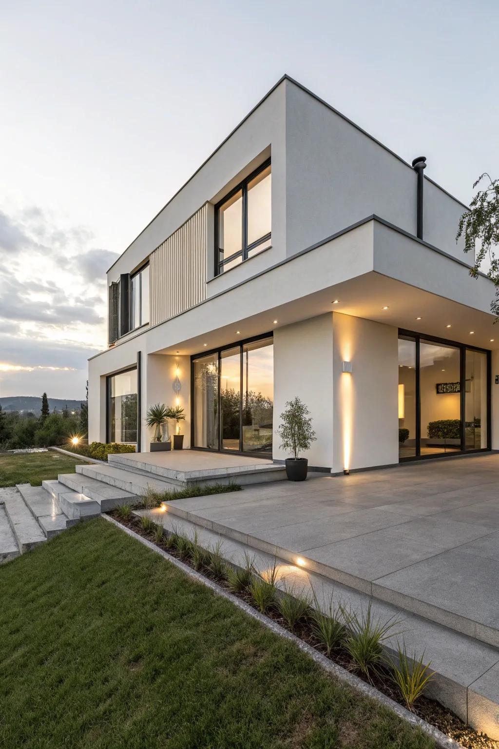 Minimalist home with clean lines and uncluttered design
