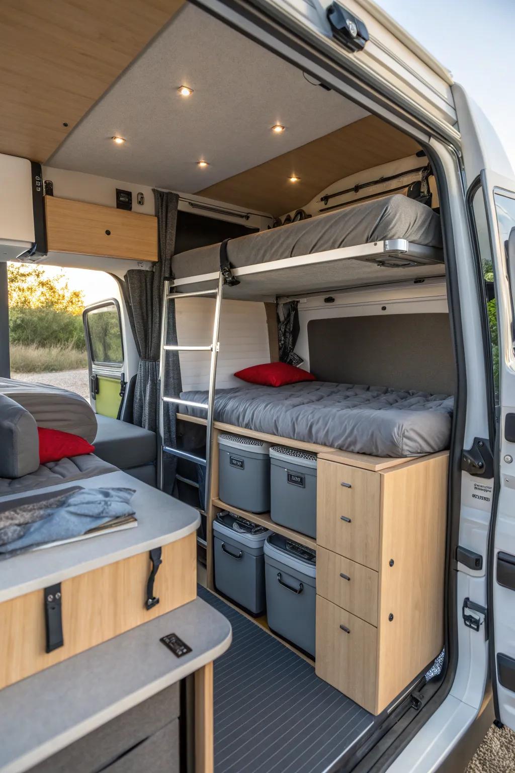 Maximize your camper's potential with a compact design.