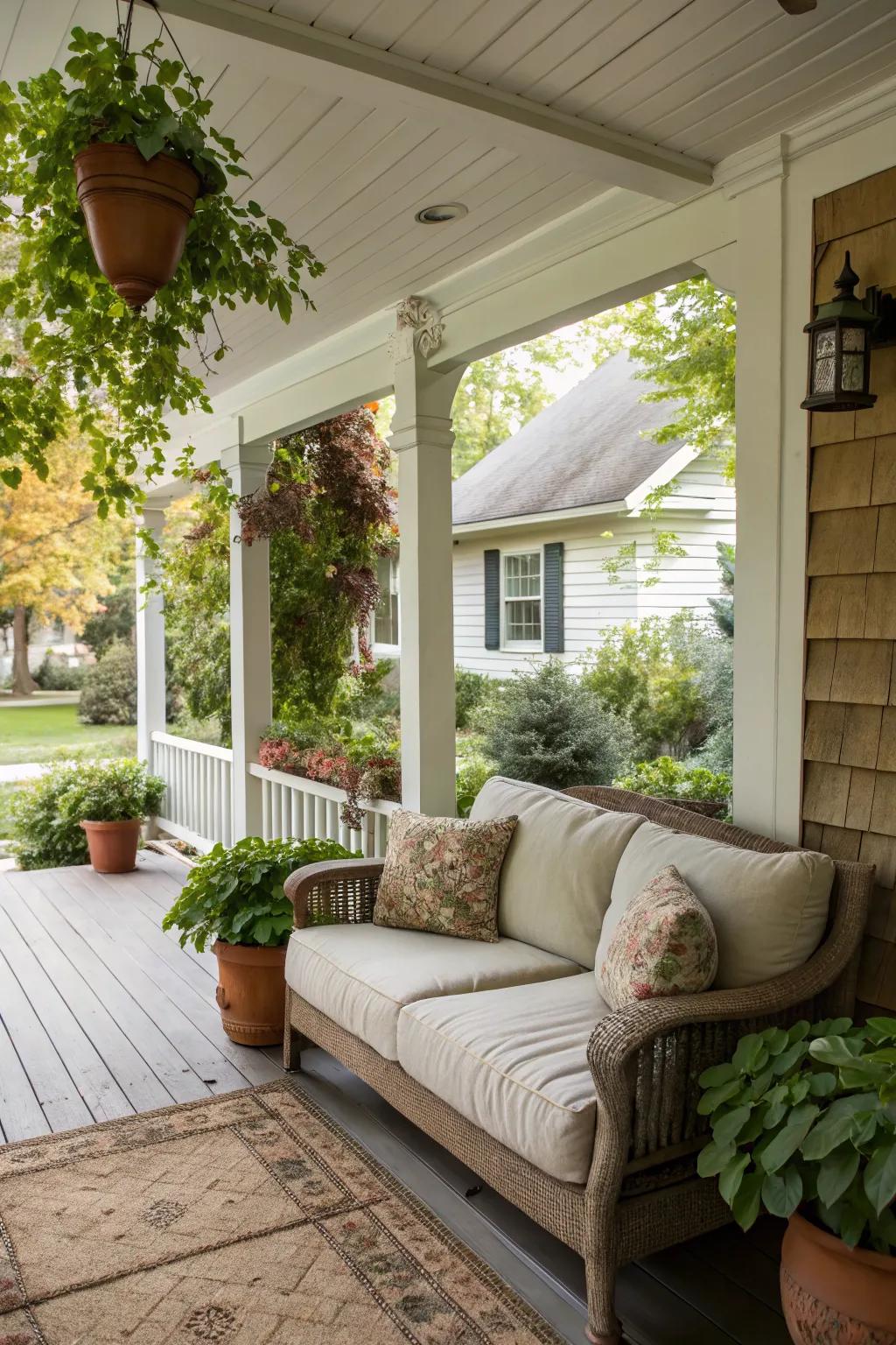 Create a cozy seating area with plush cushions for ultimate comfort.
