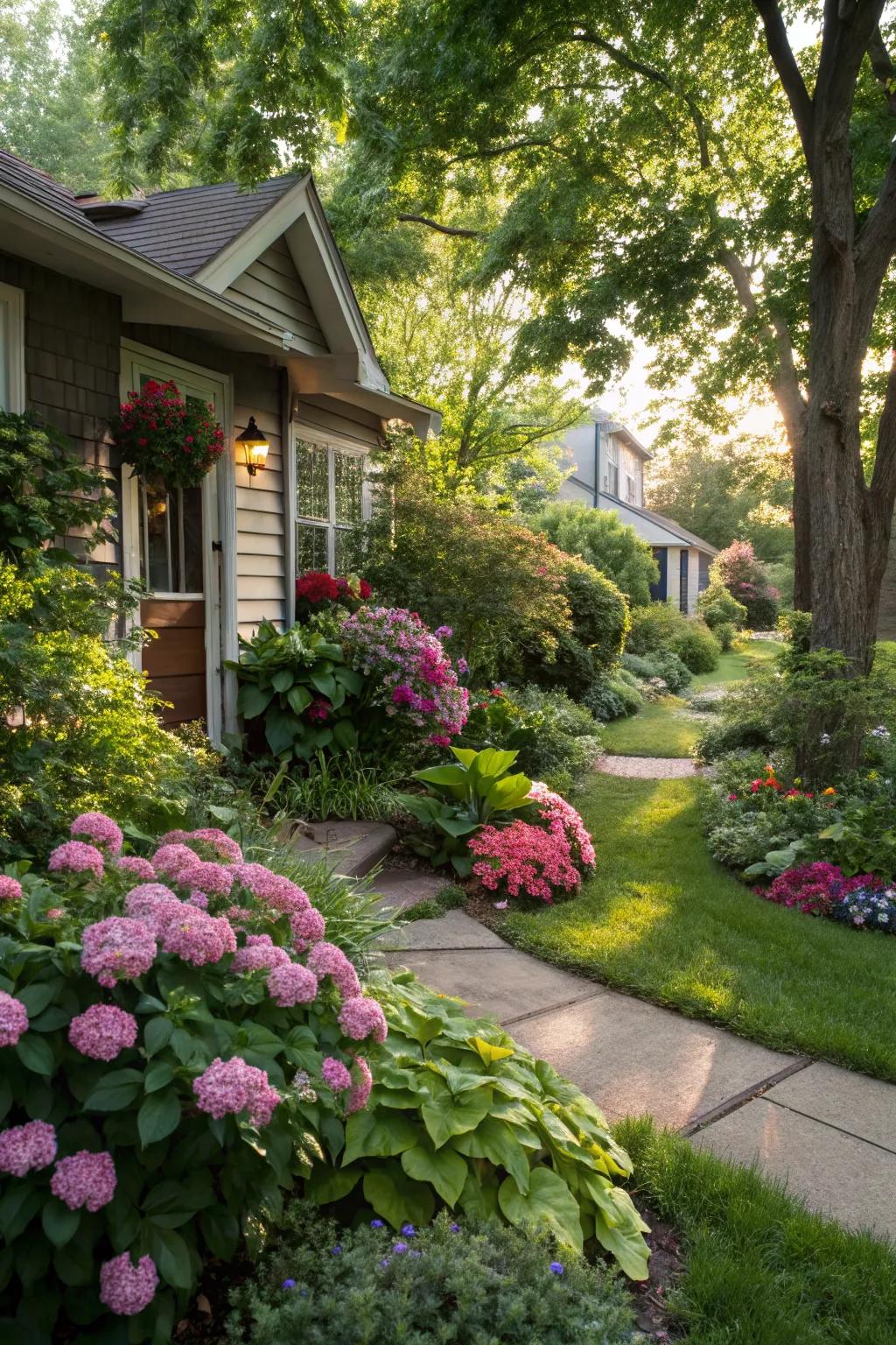 Bring life to your front yard with lush greenery and vibrant flowers.