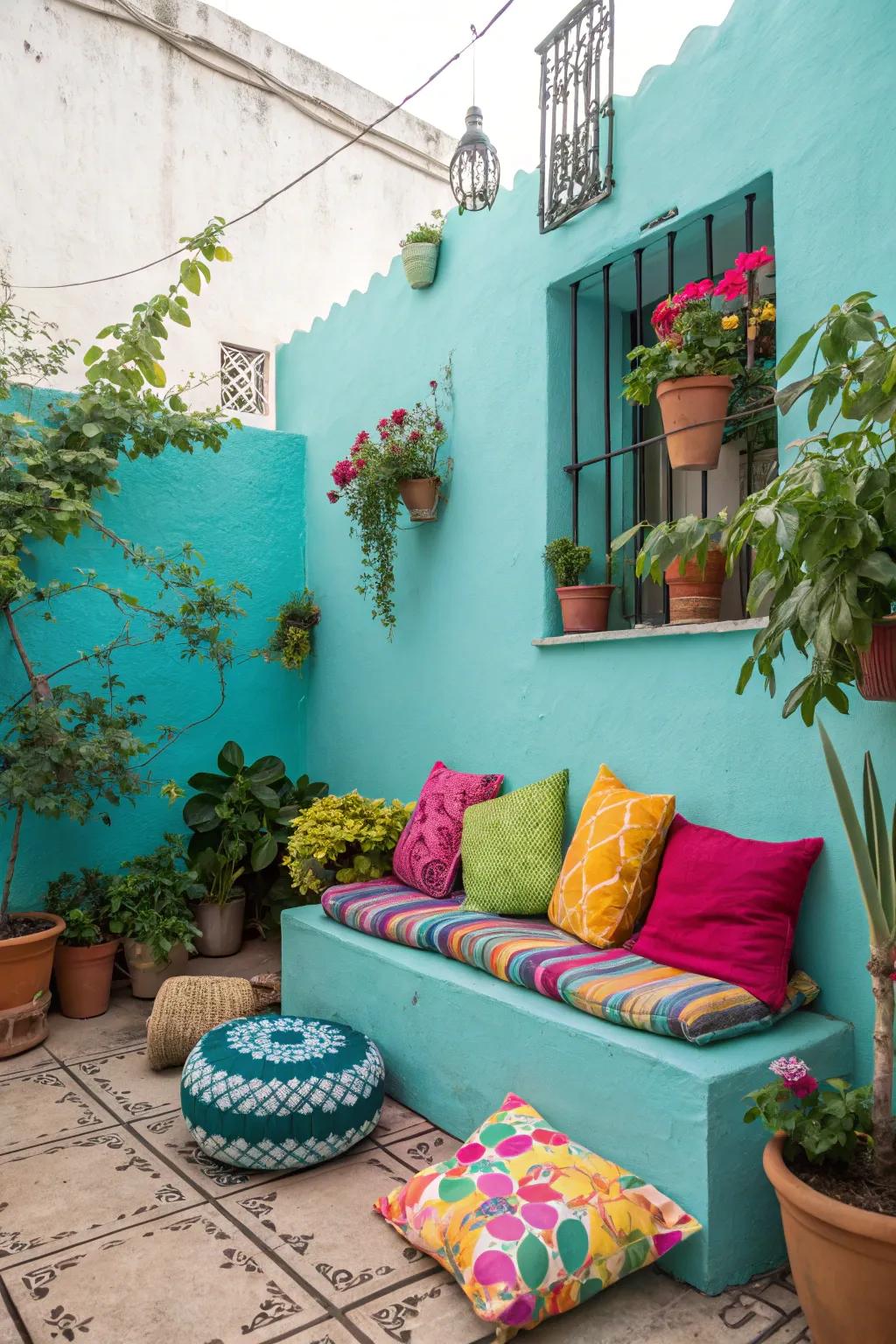 Bring your patio to life with bold, vibrant colors.