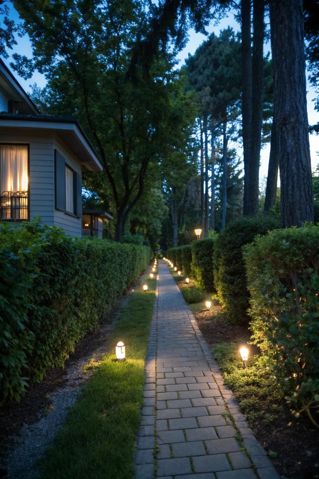Brighten your walkways with solar lights for a safe and stylish path.