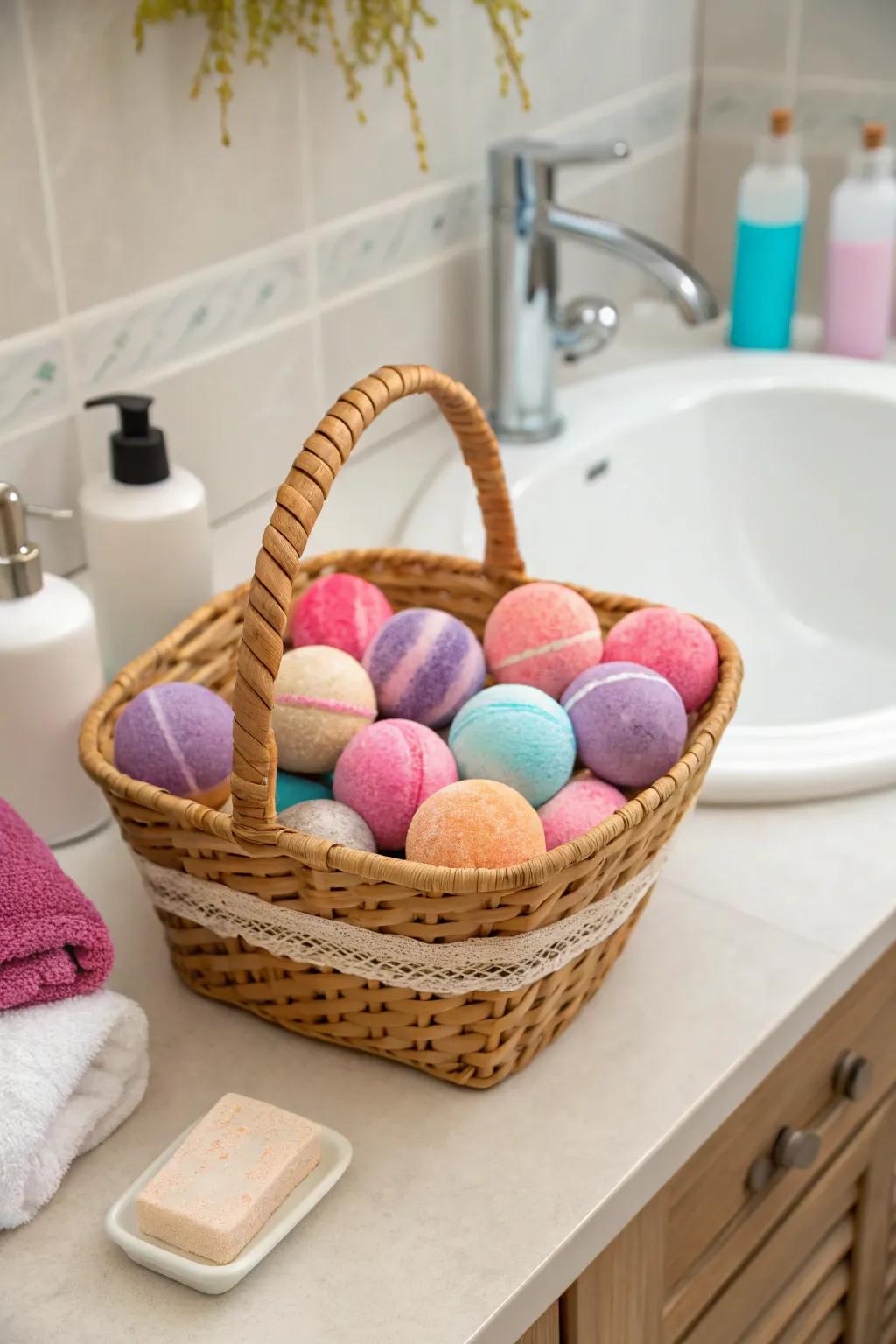 A delightful assortment of bath bombs to transform any bath into a spa-like experience.
