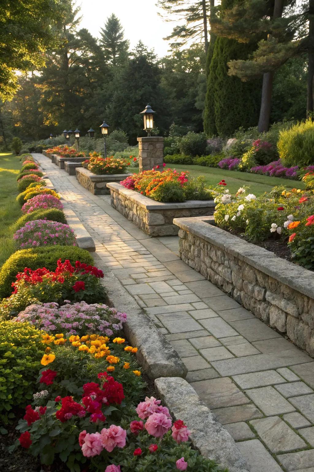 Define your garden with stylish stone borders and edging.