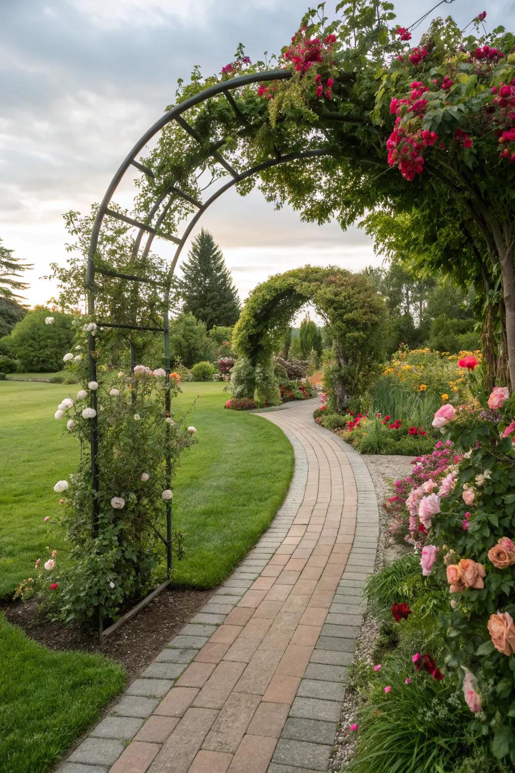 Invite charm into your garden with elegant arches and trellises.