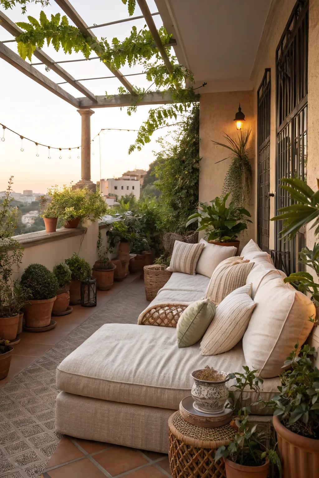 A cozy corner for ultimate relaxation.