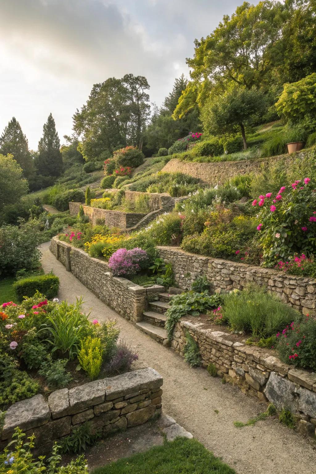 Transform your slope into a terraced garden paradise.