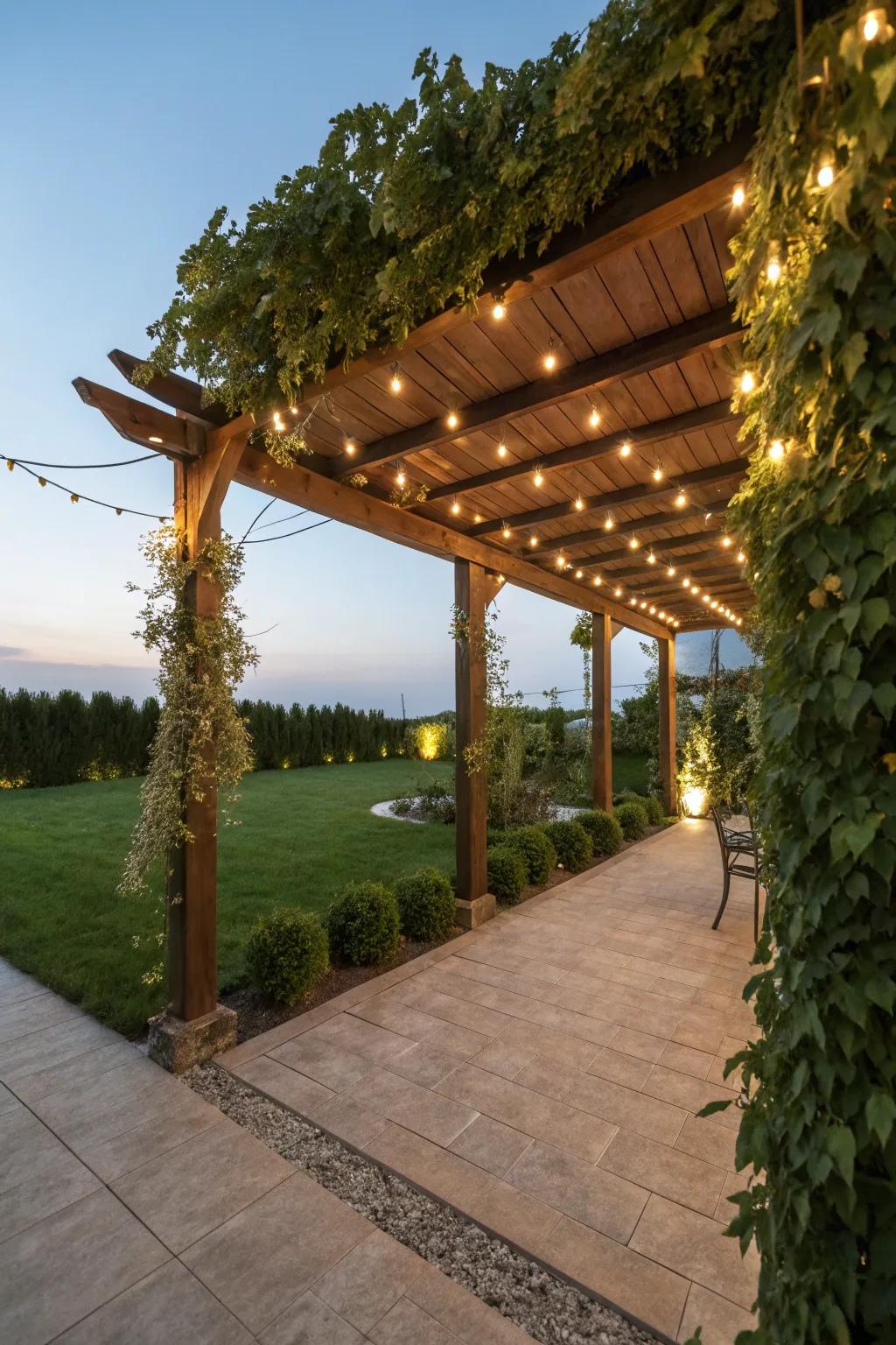 Pergolas combine functionality with a touch of elegance.