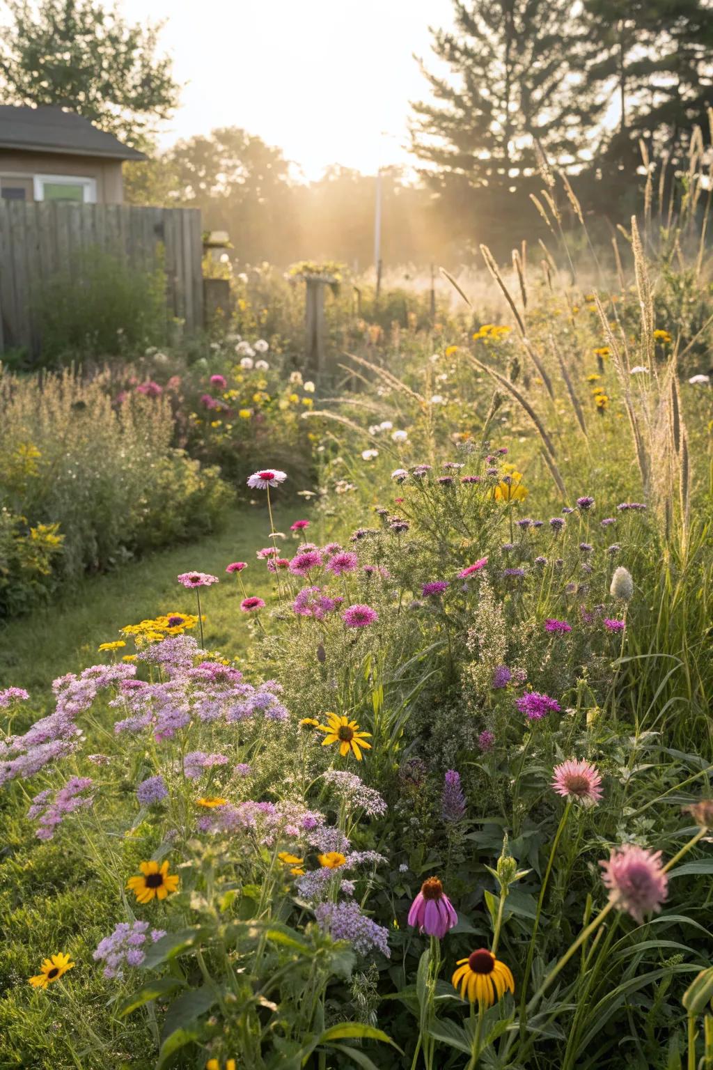 A natural meadow brings untamed charm to your yard.