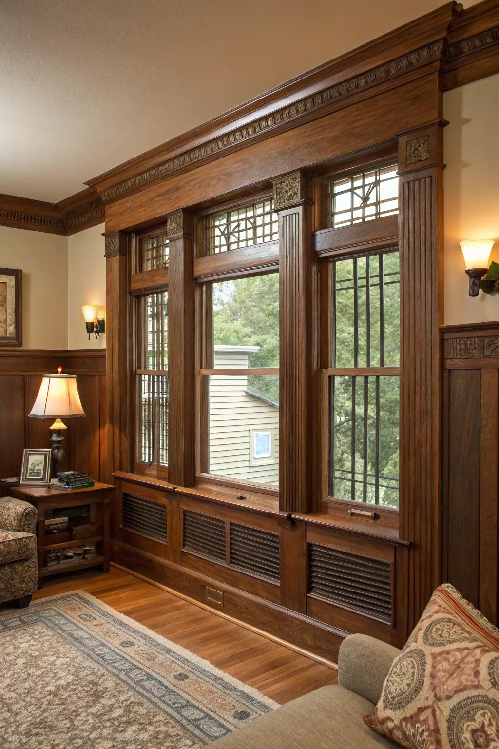 Craftsman-style trim brings timeless warmth to any room.