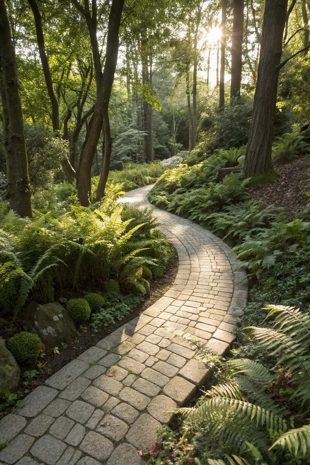 17 Enchanting Woodland Garden Path Ideas