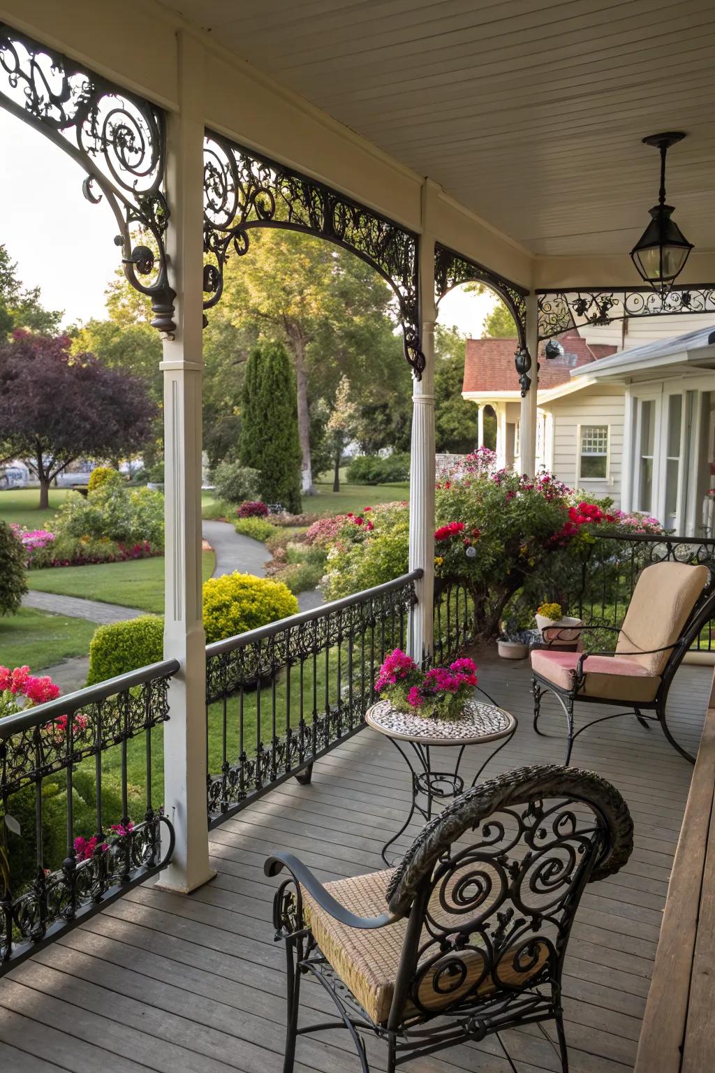 Step back in time with classic scrollwork elegance.