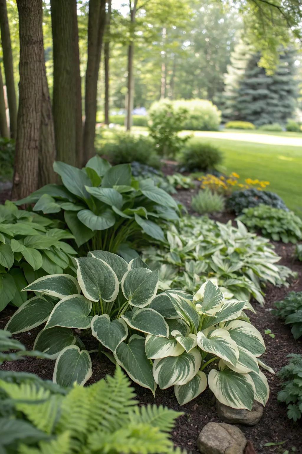 Hostas bring a timeless elegance to any shaded garden in zone 5.