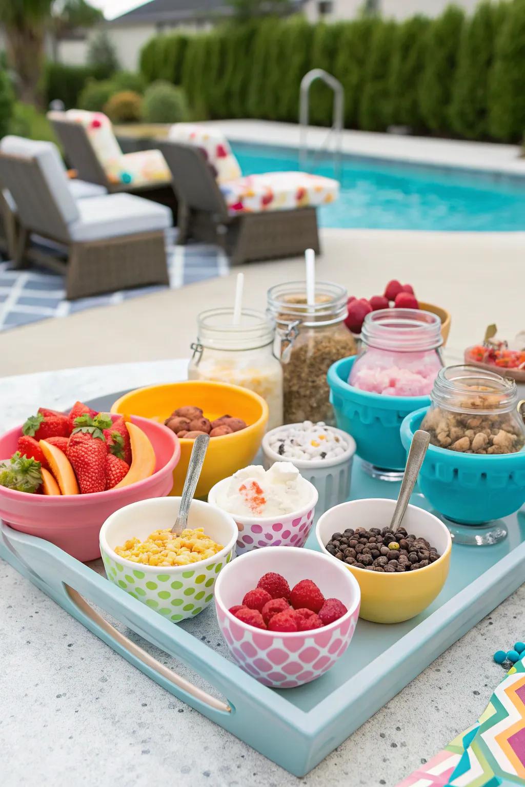 Sweeten the day with a DIY sundae bar!