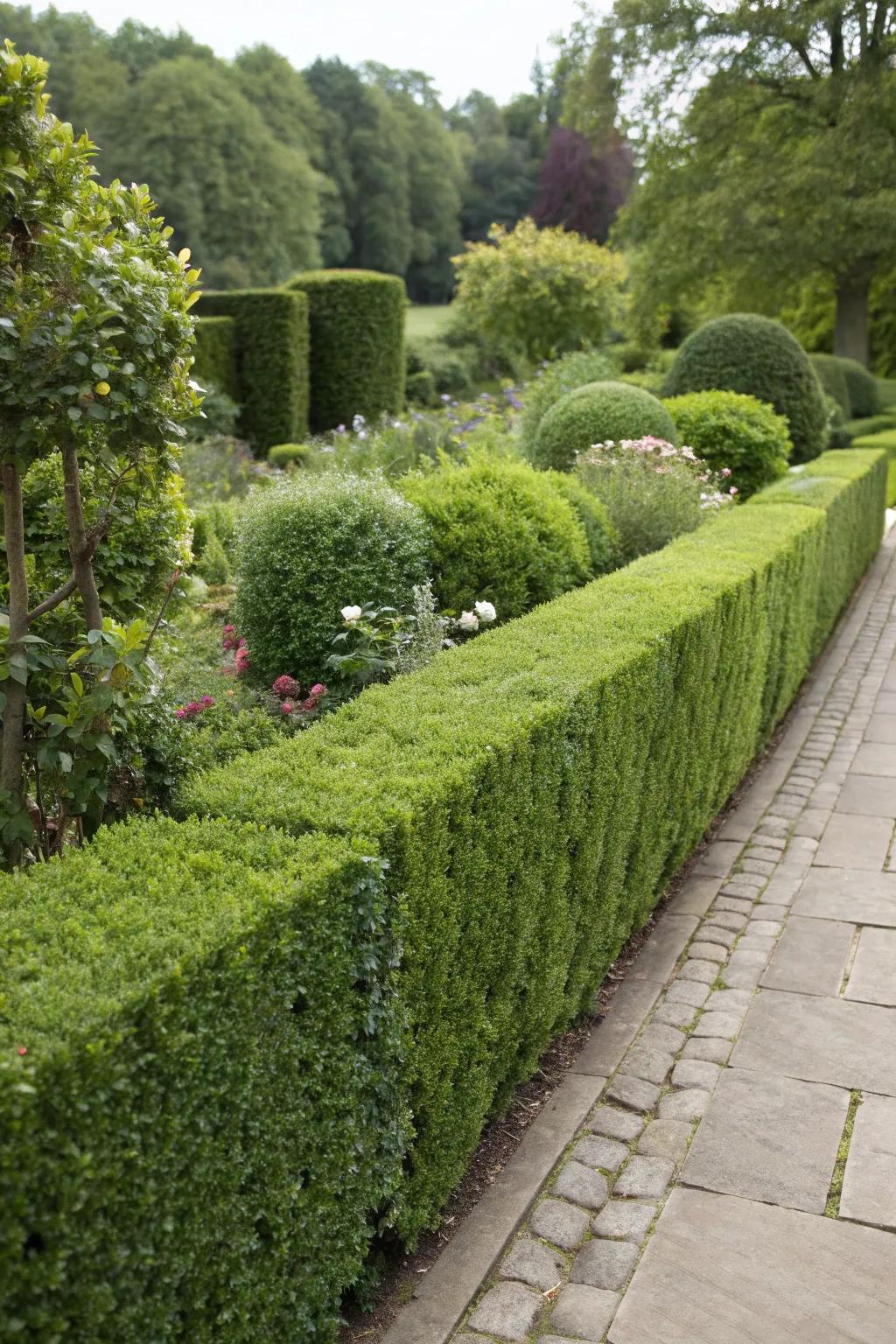 Add greenery and privacy with living fences.