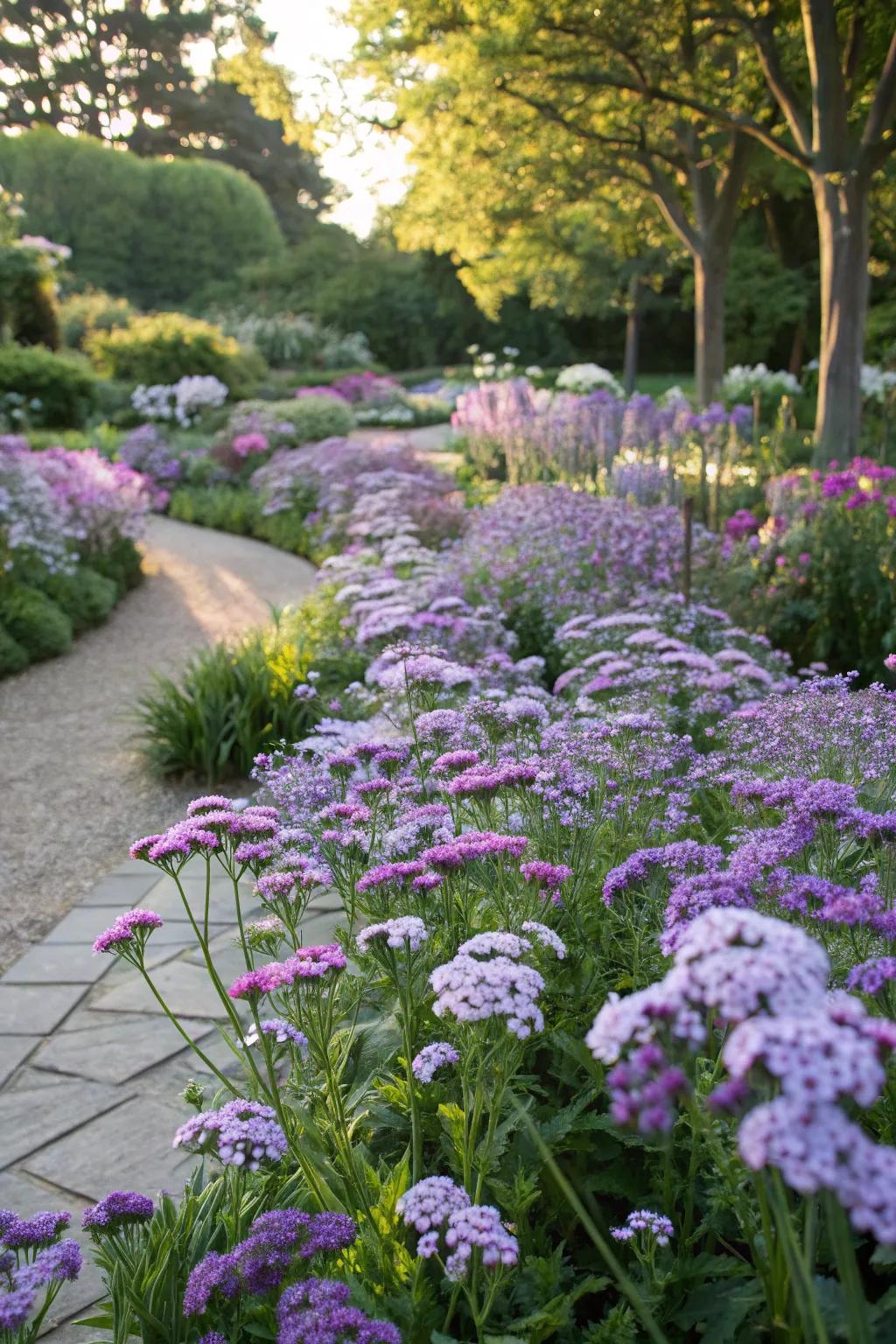 Aromatic delights with heliotrope and stock in bloom.