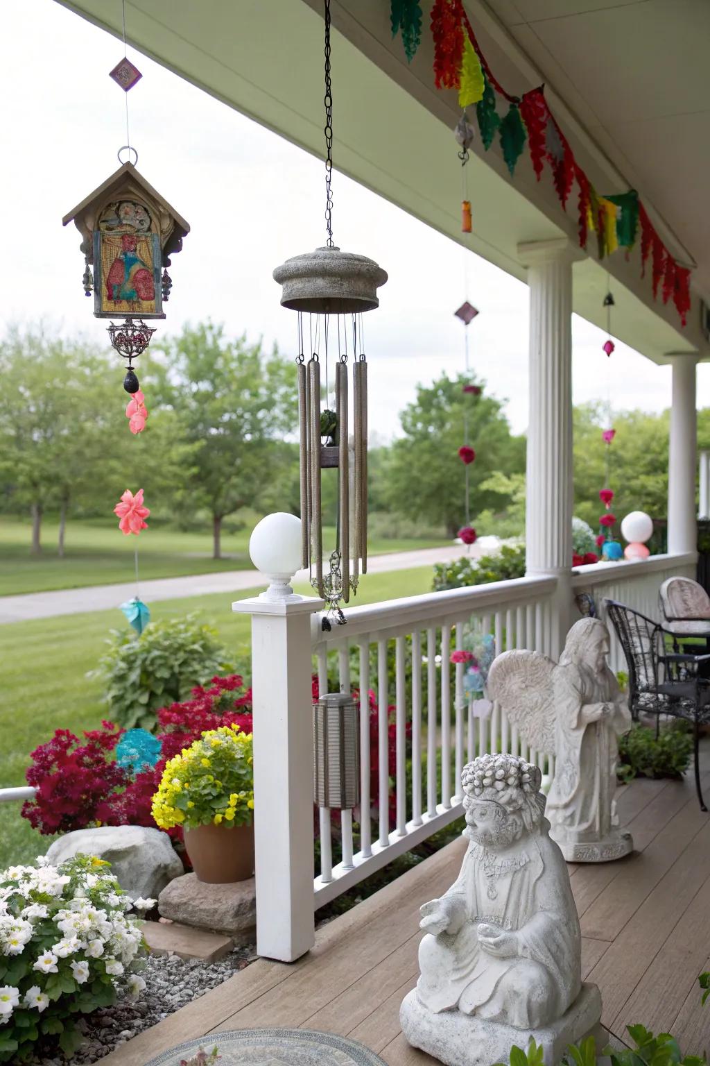 Artful accessories add character to your porch.