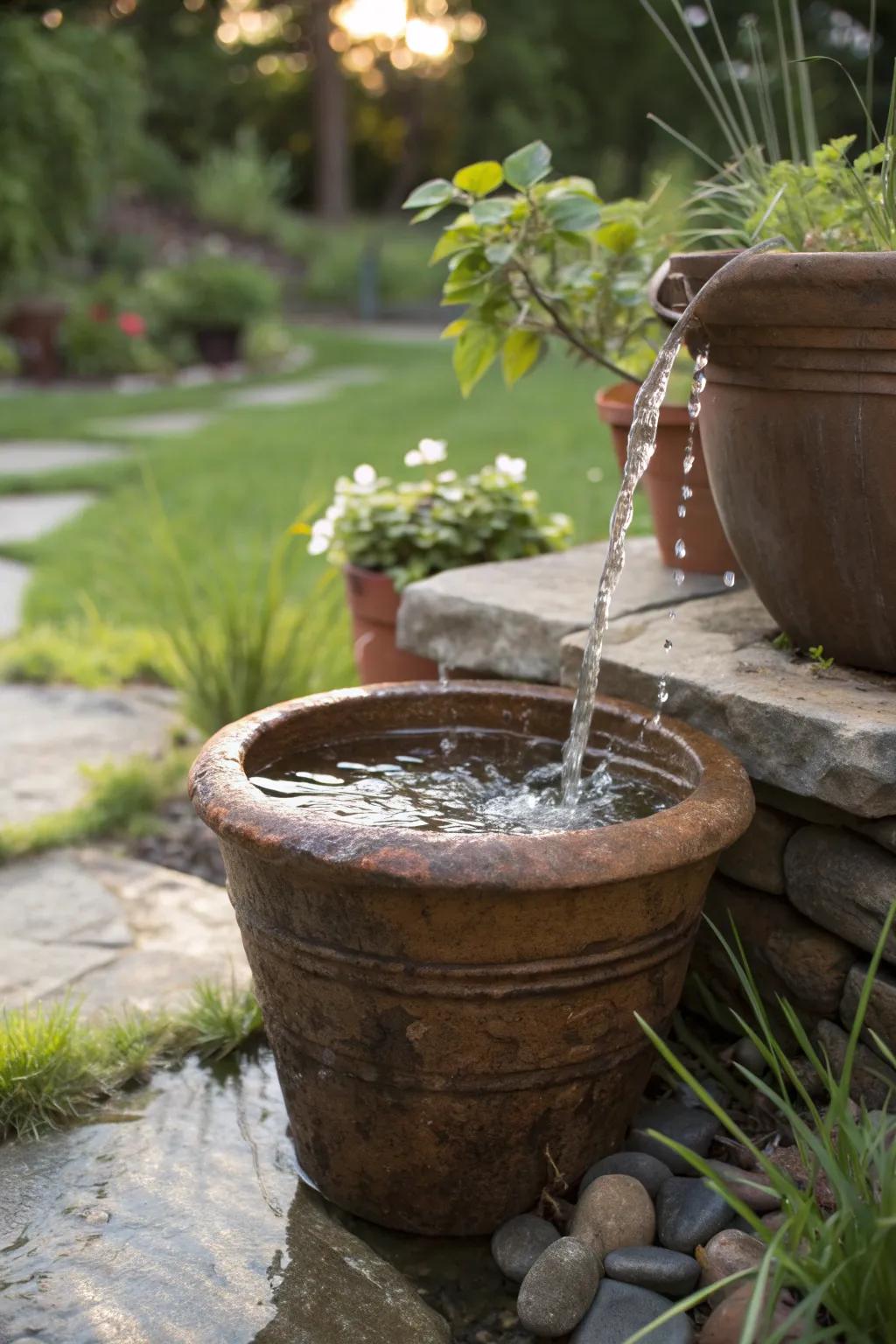 Bring tranquility with a budget-friendly DIY water feature