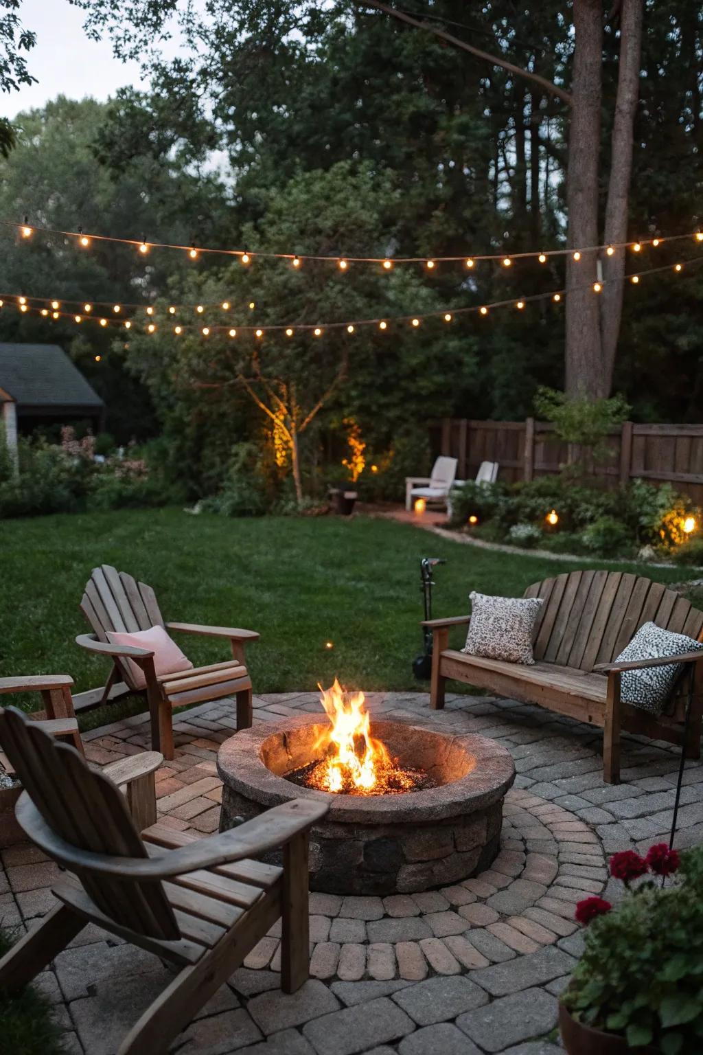 Create warm, memorable evenings with a fire pit.