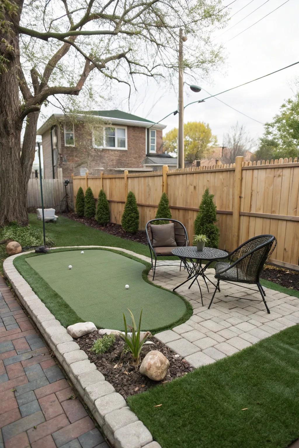 Maximize your space with a well-designed compact green.