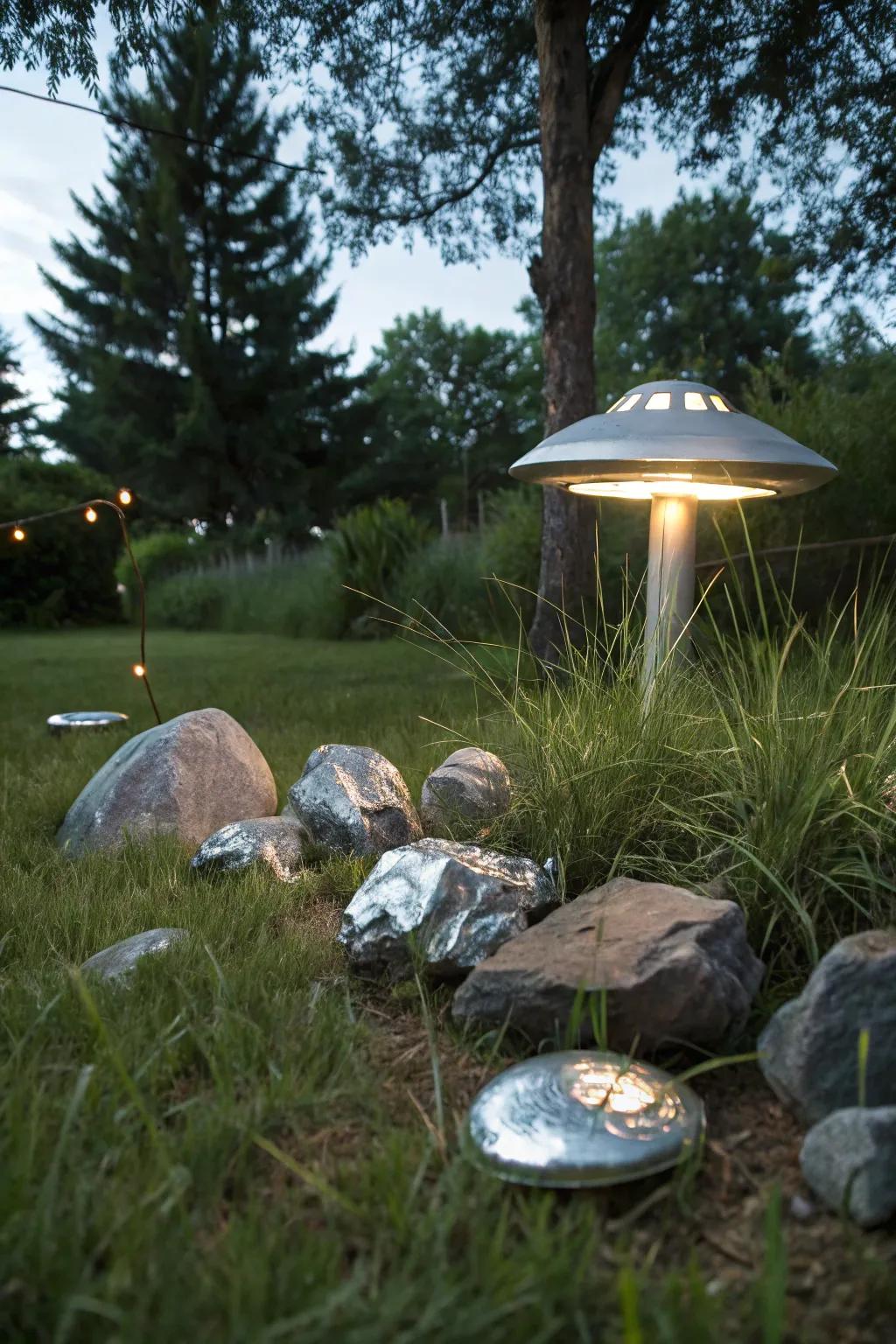 An alien landing zone is out-of-this-world.