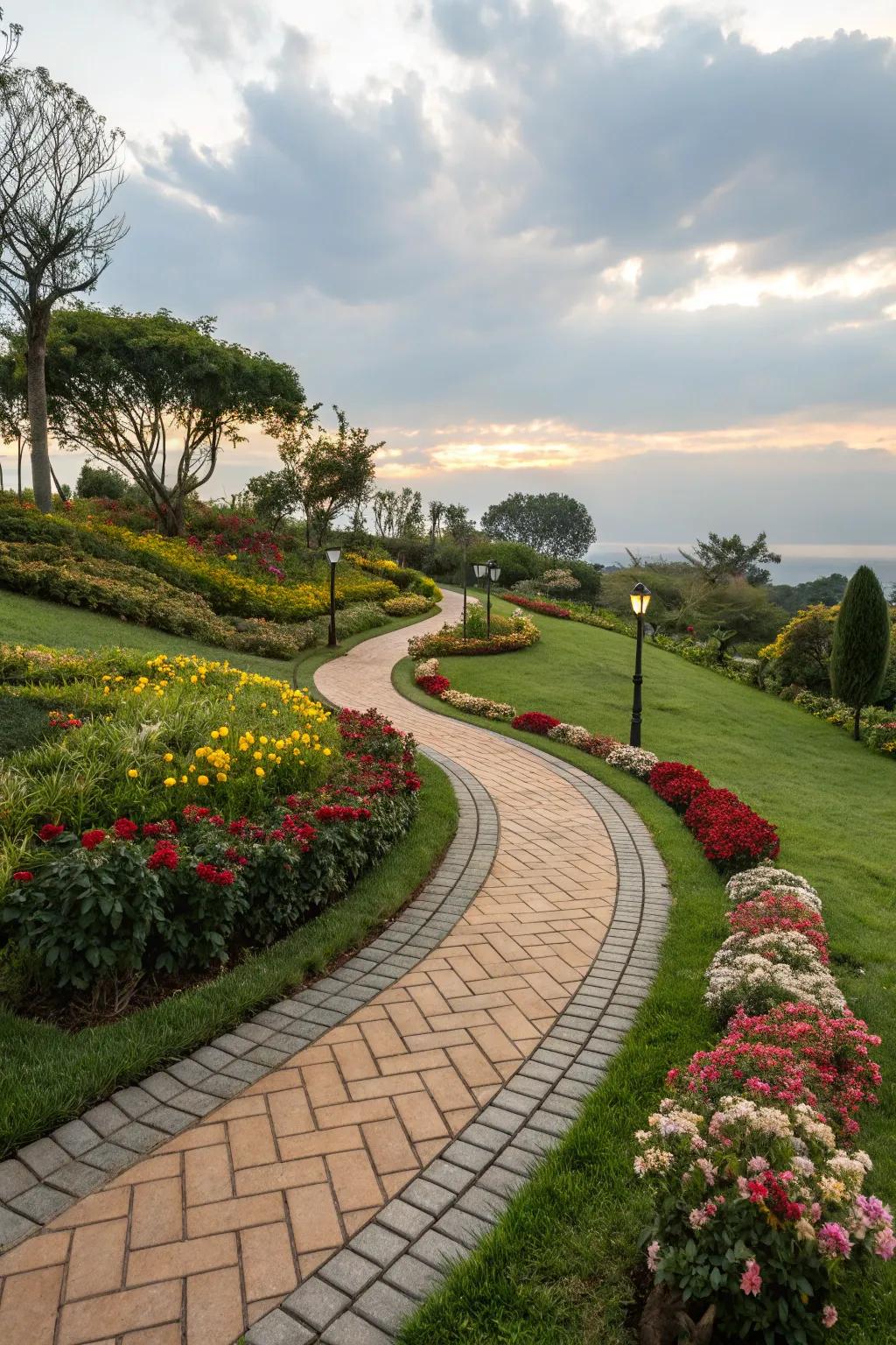 A garden pathway harmoniously connects your outdoor spaces.