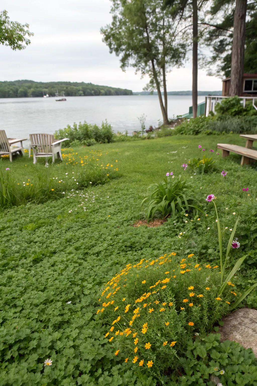 Eco-friendly lawn alternatives provide beauty with less upkeep.
