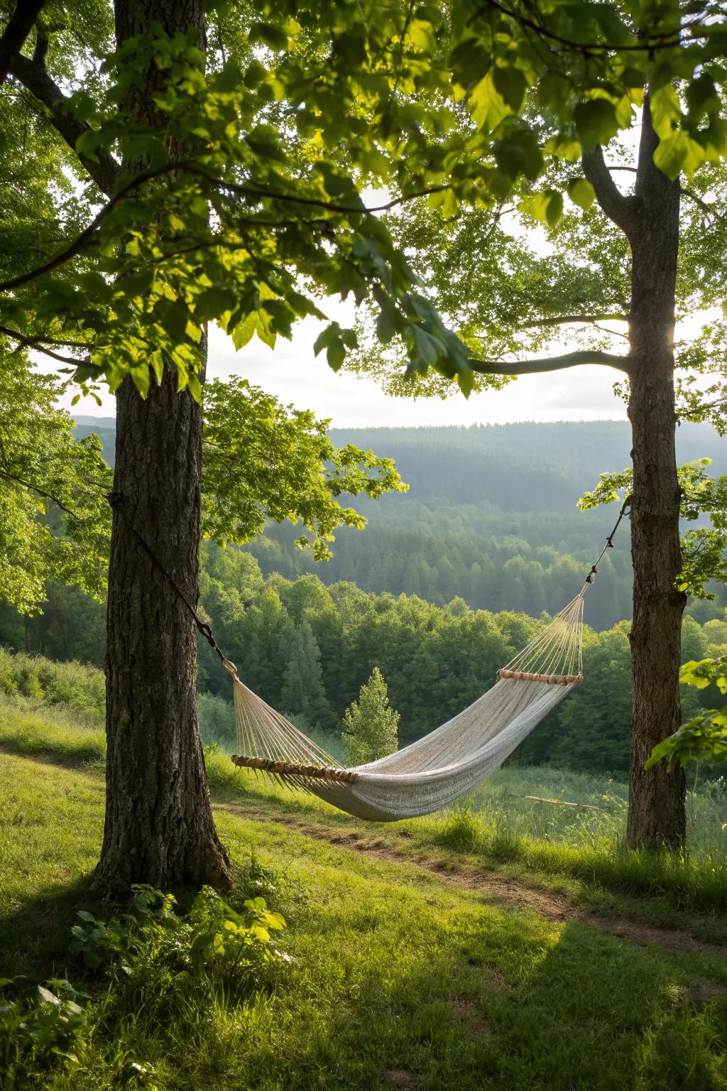 Unwind in your personal hammock haven.