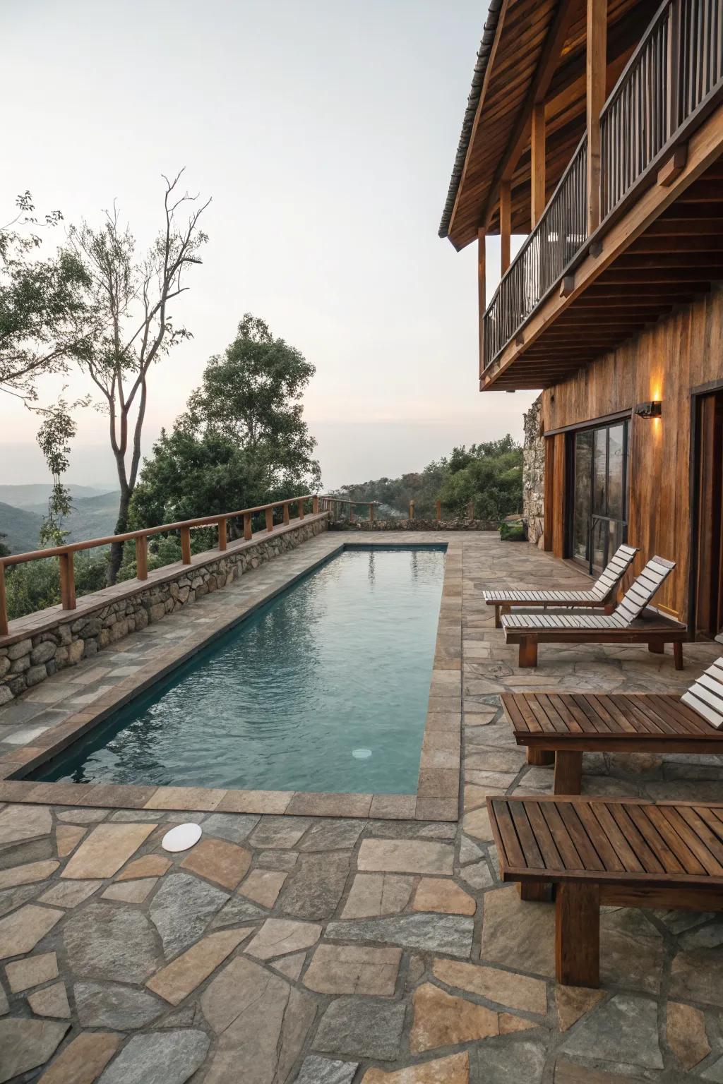 Stylish decking materials enhance your pool area.