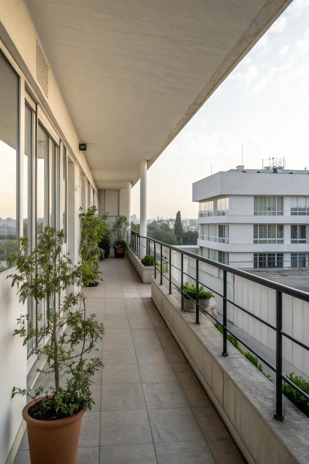 Flat roofs offer a sleek, minimalist look.