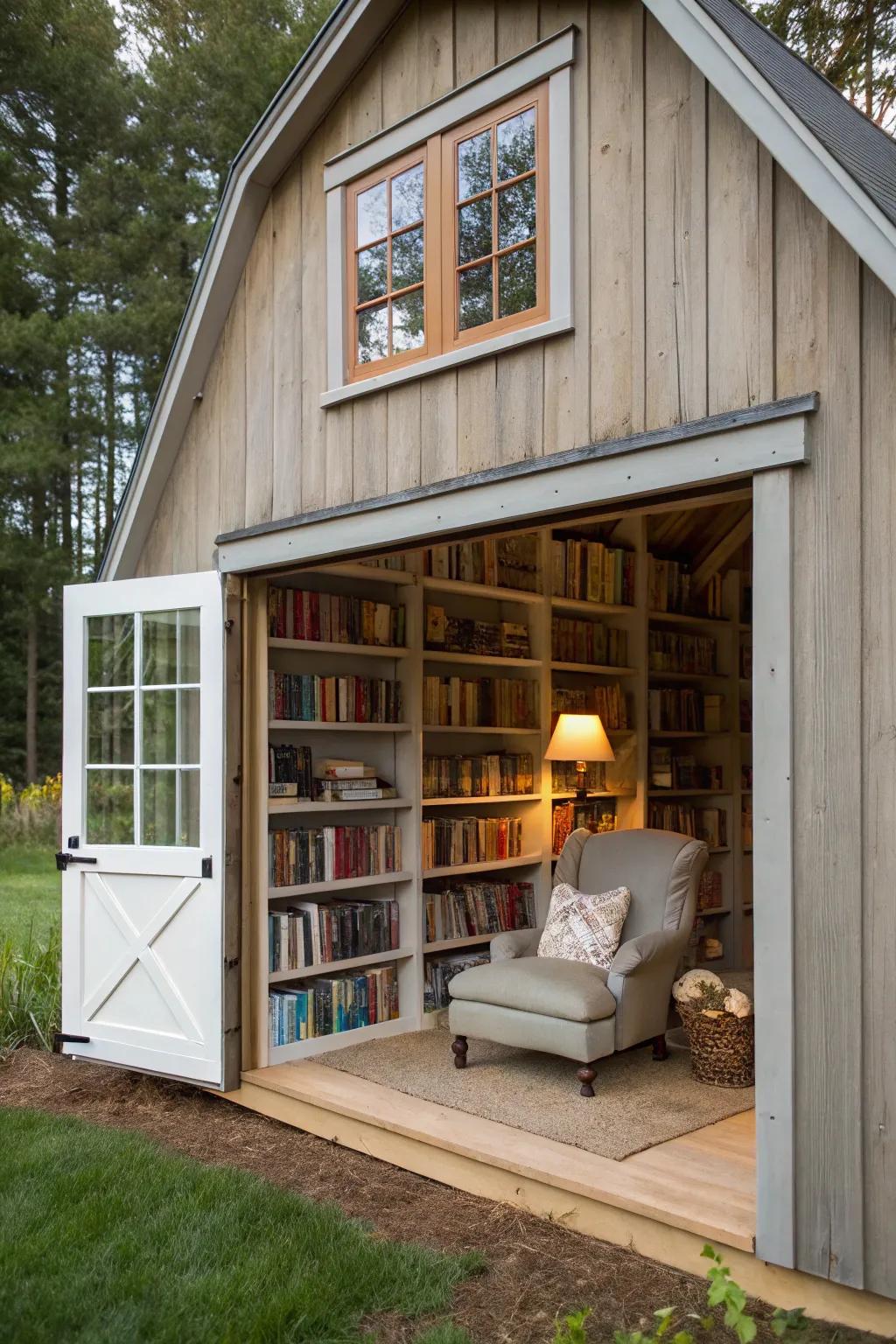 A cozy library nook for book lovers.
