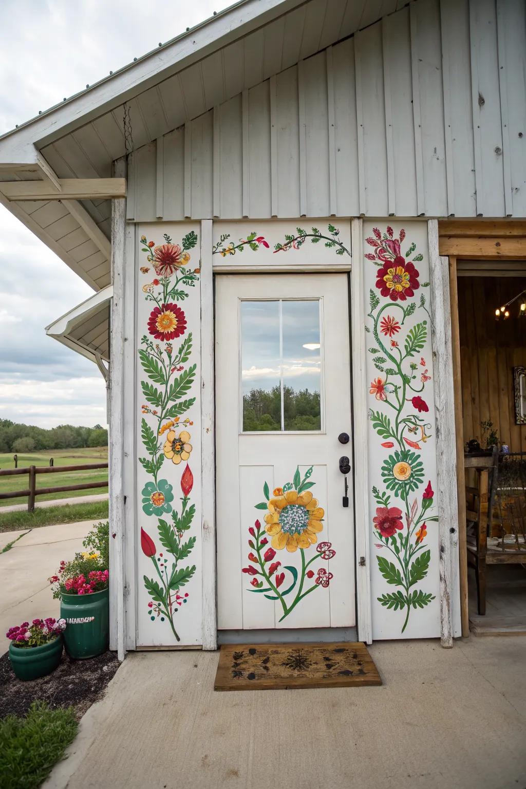 Floral accents add charm and freshness.