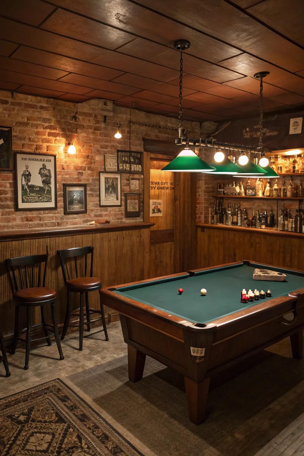 Themed decor adds unique charm and style.