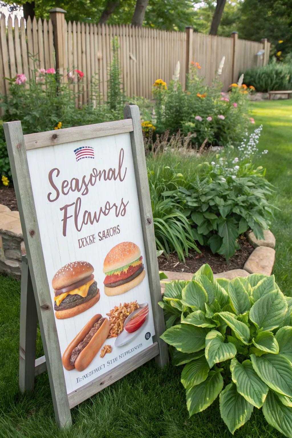 Celebrate the seasons with a rotating menu of BBQ flavors.