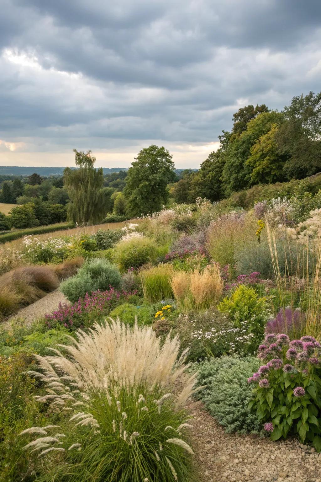 Using drifts brings cohesion and flow to the garden