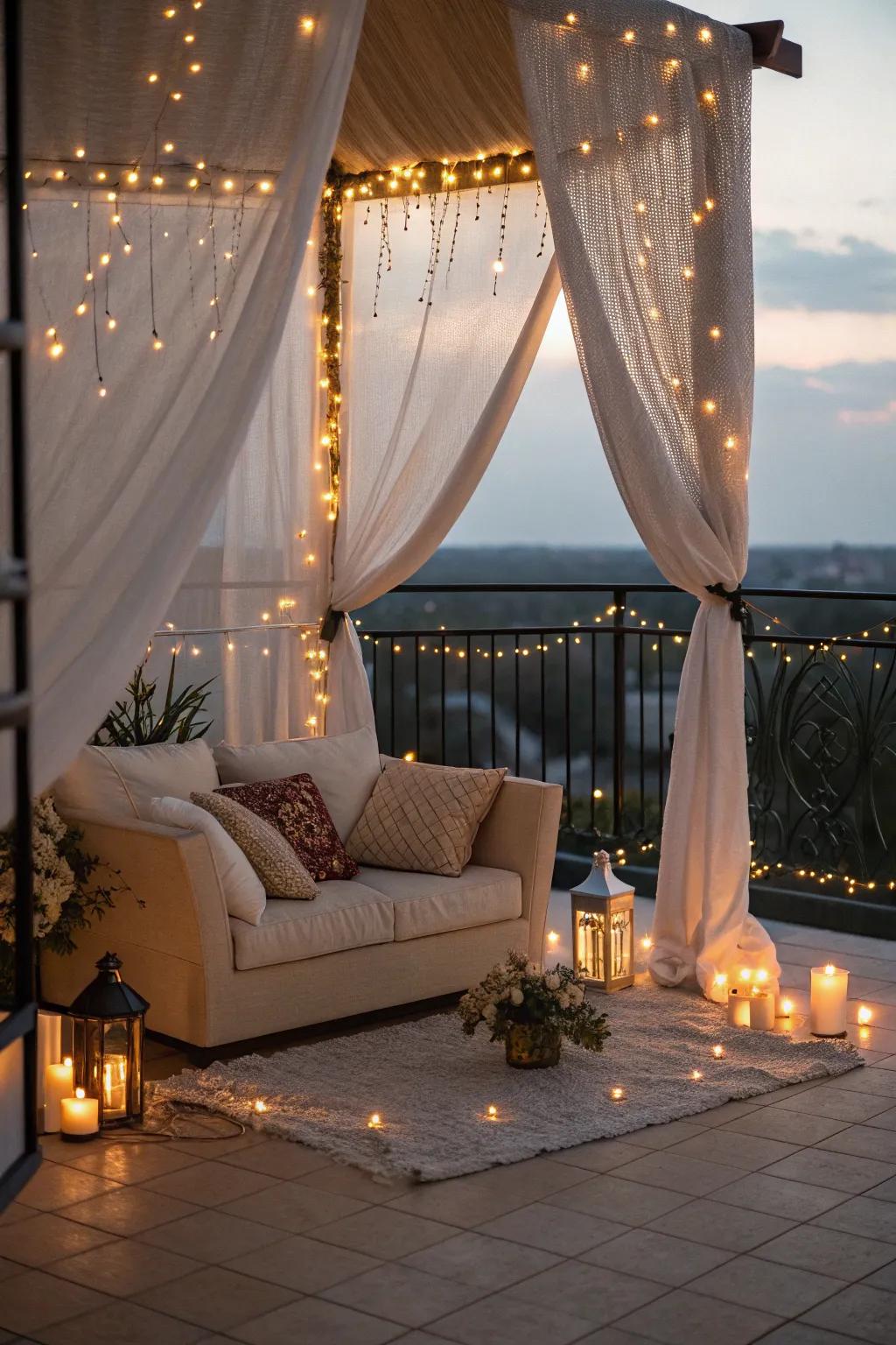 A romantic retreat perfect for intimate evenings.