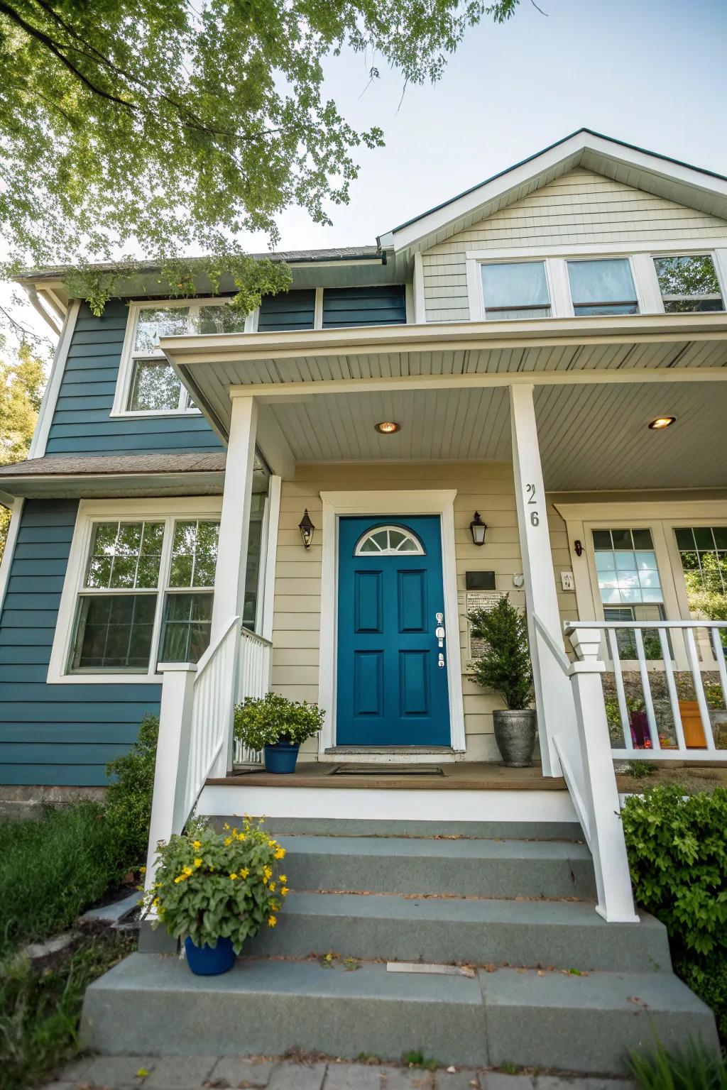A bold front door for instant curb appeal.