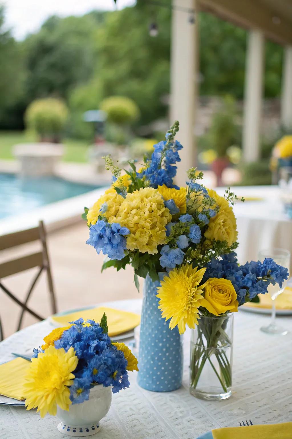 Floral arrangements adding elegance and beauty.