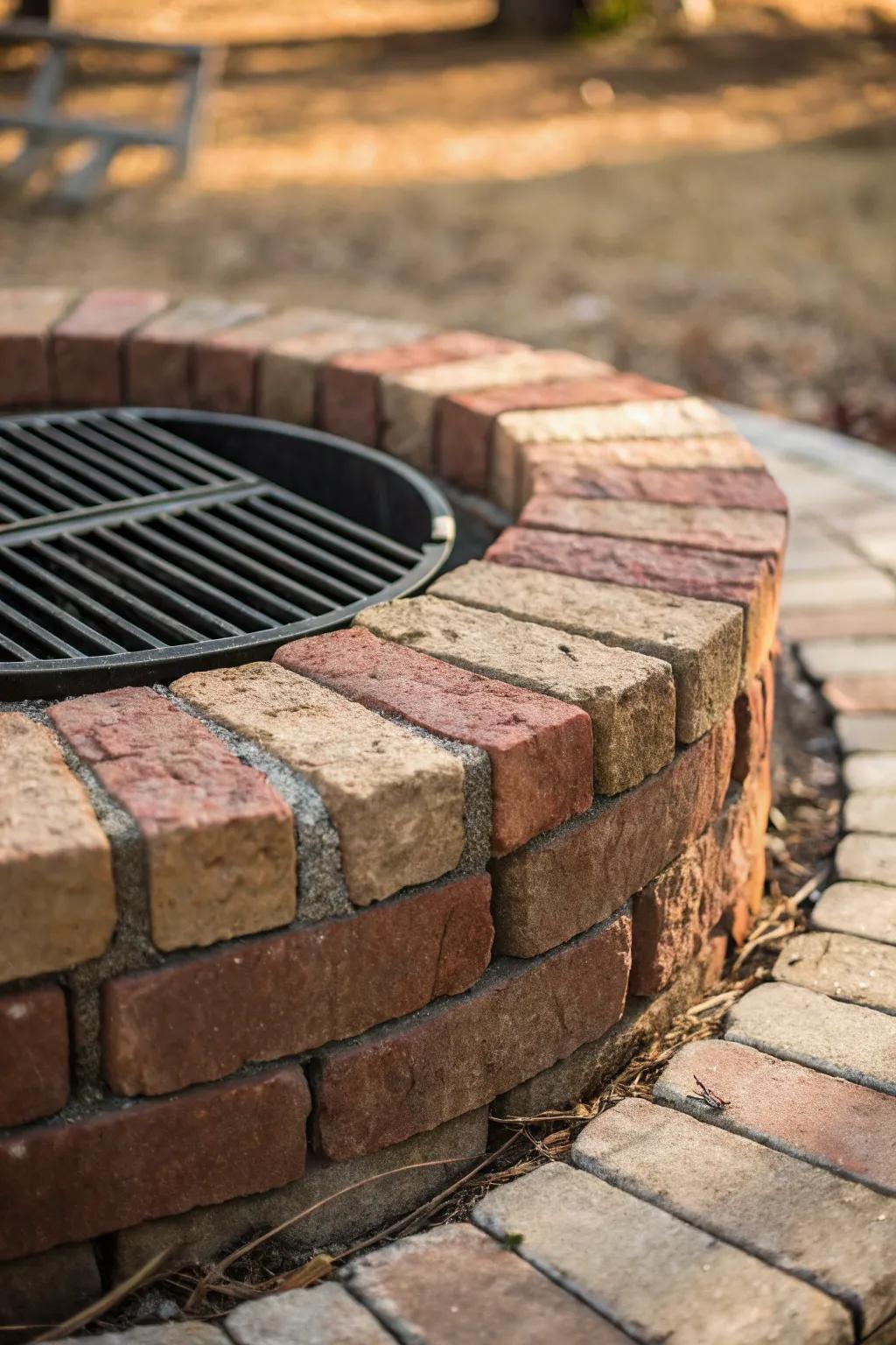 Elevate your outdoor experience with a beautifully crafted brick fire pit, perfect for spontaneous BBQ nights.