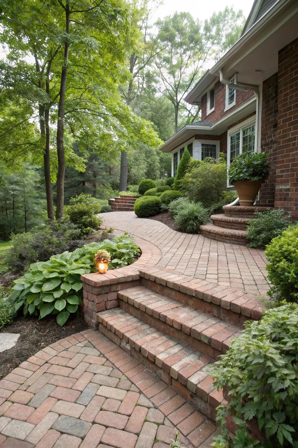 An elevated pathway that makes a grand statement.