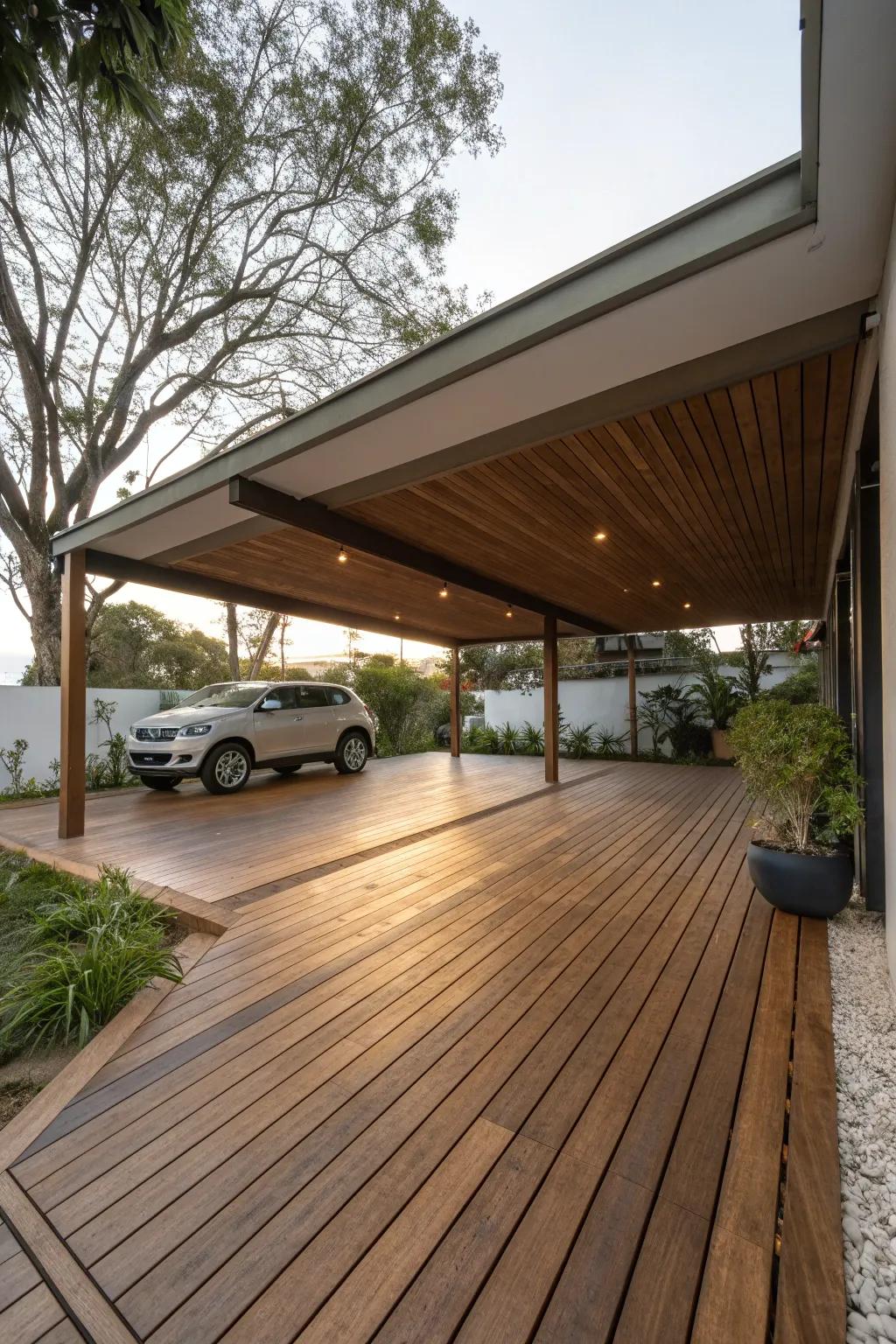 Use eco-friendly materials for a sustainable outdoor space.