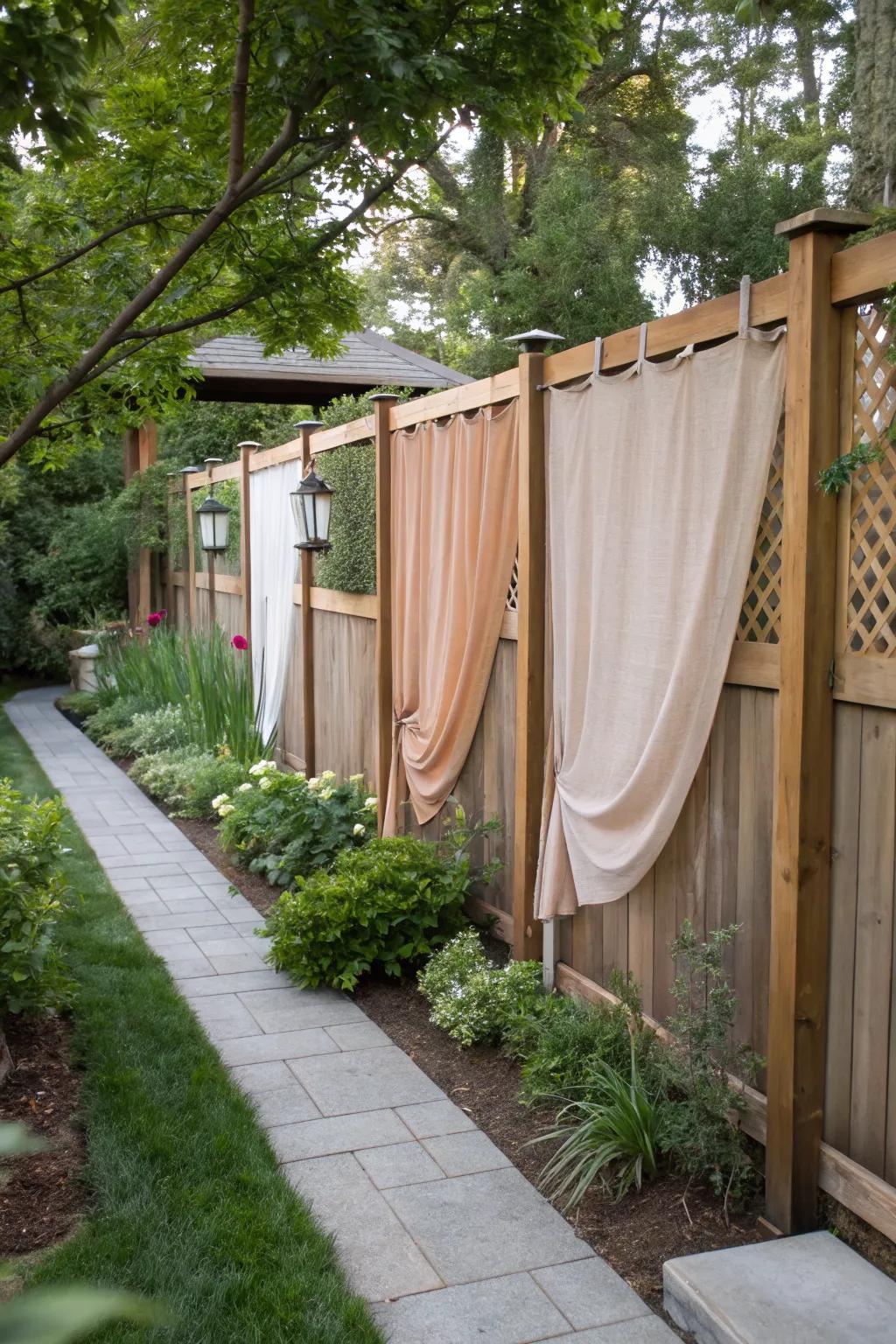 Privacy screens offer quick and stylish seclusion.